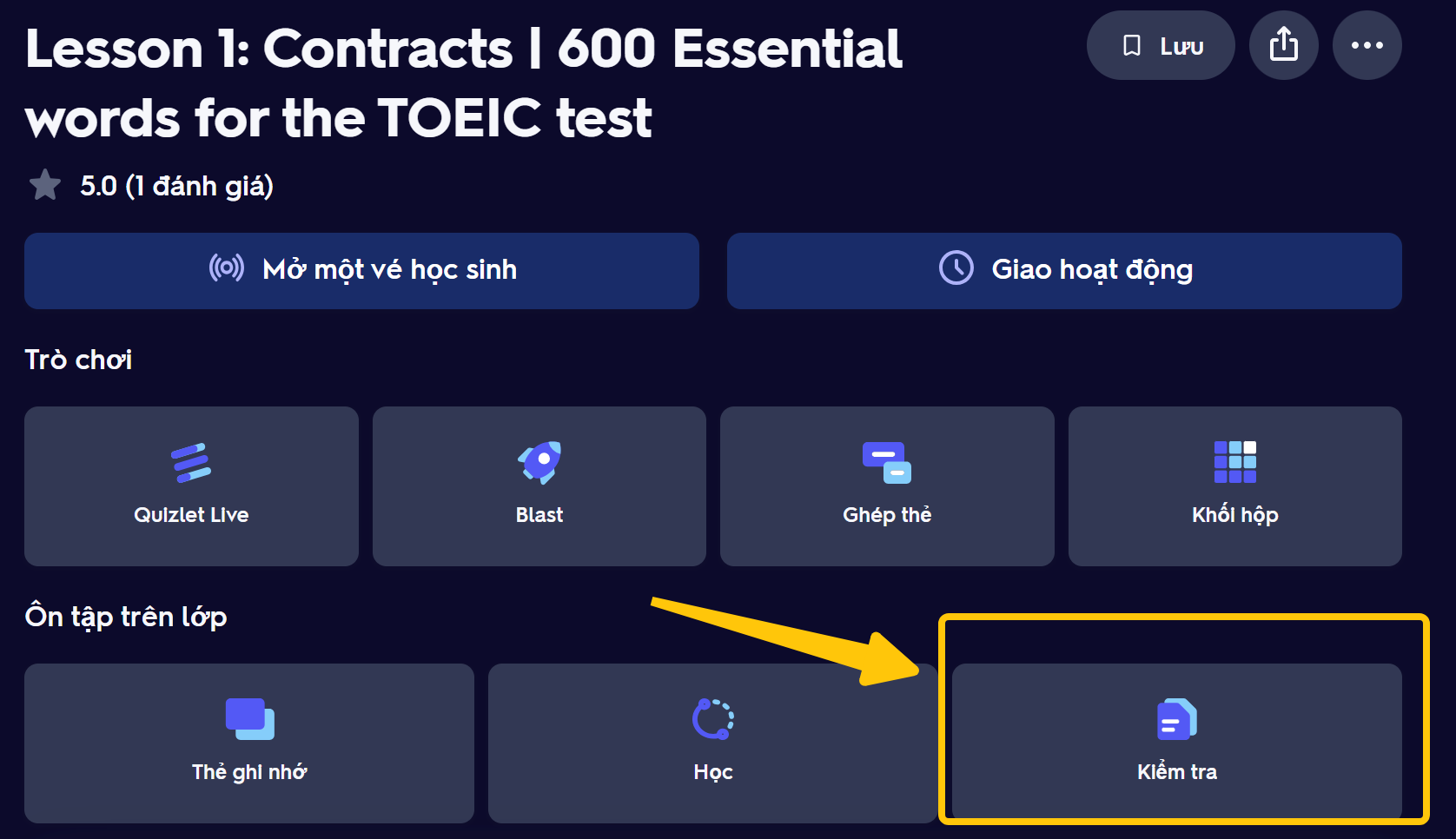 Hướng dẫn ôn từ vựng bằng Quizlet hiệu quả